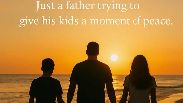 A DAD'S QUIET PLEA FOR A MUCH-NEEDED FAMILY BREAK campaign photo, 1 of 5