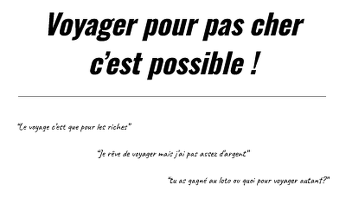 Rédaction de mon livre: Voyager pour pas cher c'est possible campaign photo, 1 of 4