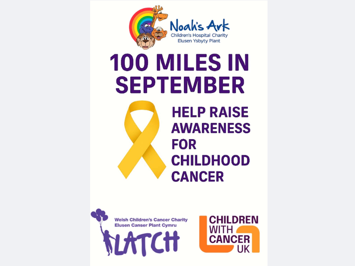 100 miles in September for childhood cancer awareness campaign photo, 1 of 4