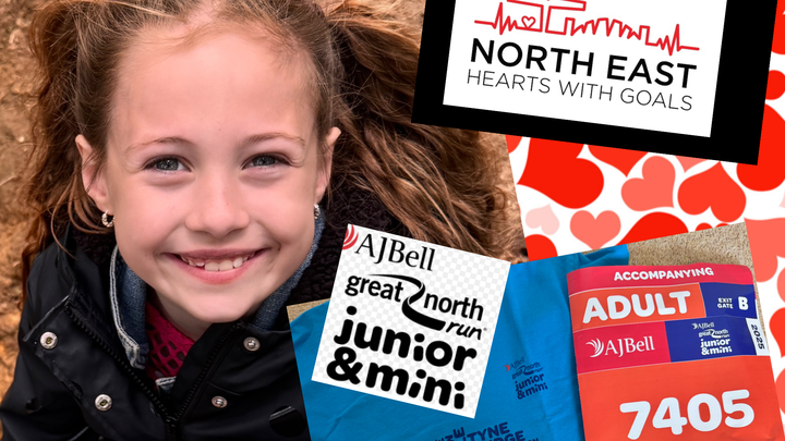 Aria’s junior great North Run campaign photo, 1 of 3