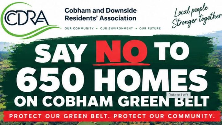 Say No to 650 Homes on Cobham's green belt campaign photo, 1 of 3