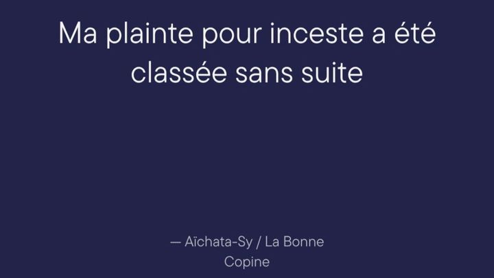 Ma plainte pour inceste été classé sans suite :aider l'après campaign photo, 1 of 8