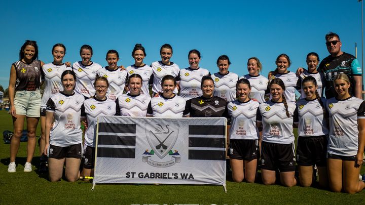 St Gabriel's GAA Perth Camogie player injured. campaign photo, 1 of 2