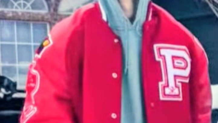 Letterman jacket for Gavin campaign photo, 1 of 5