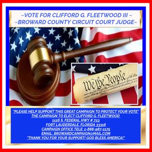 Clifford G. Fleetwood For Broward County Circuit Judge in 2026