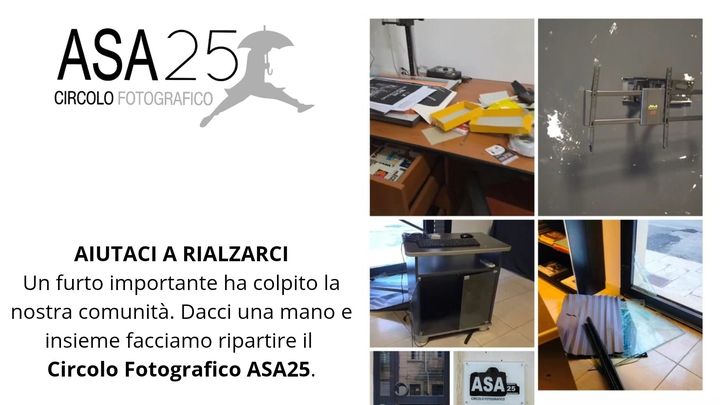 Foto della campagna AIUTACI A FAR RIPARTIRE IL CIRCOLO FOTOGRAFICO ASA25, 1 di 3