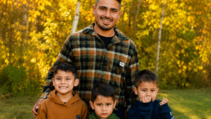 Trent Duchene and family campaign photo, 1 of 6