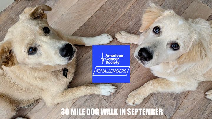 I'm Walking 30 Miles with My Dog for American Cancer Society campaign photo, 1 of 3