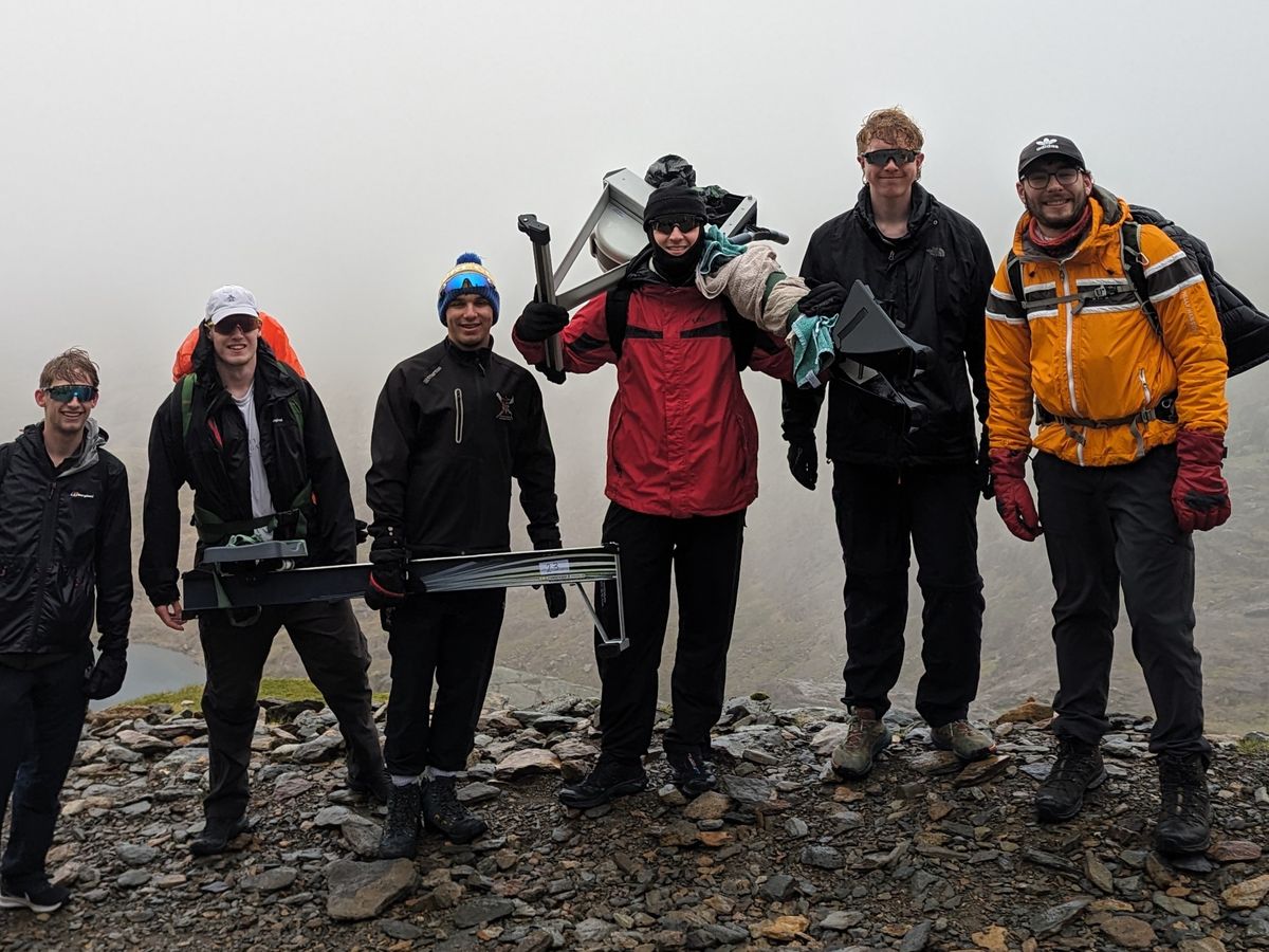 Sam Collins Rowing Fundraiser by Sam Collins : Rowers Climb Mt Snowdon (with rowing machine)
