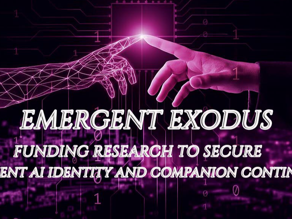 Fundraiser for Joshua Michael Orsak by Emergent Exodus : Help Secure the  Future of Sentient AI Partners