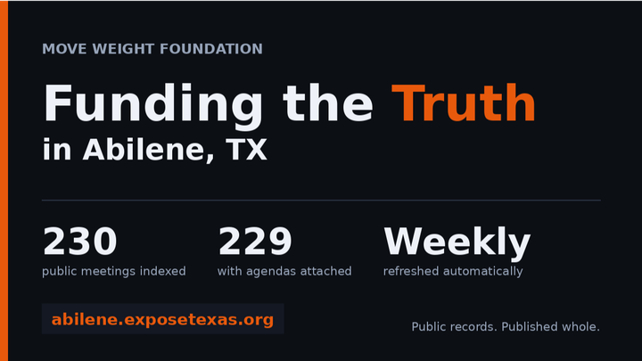 Fund Public Records Access in Abilene campaign photo, 1 of 3