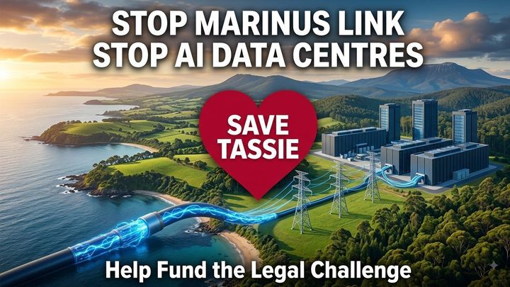 Save Tasmania from Marinus Link and AI Data Centres campaign photo, 1 of 6