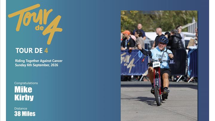 Help raise funds for the Tour de 4 2026 & Prostate Cancer UK campaign photo, 1 of 7