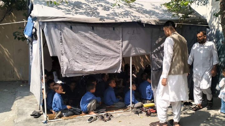 Build Classrooms for Children Studying in Tents campaign photo, 1 of 7
