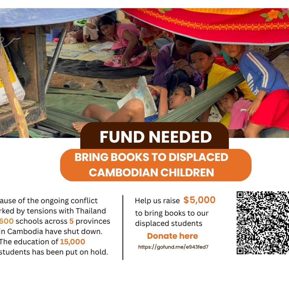 Fundraiser by Somphors Tann : Bring Books to Displaced Cambodian