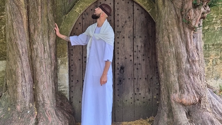 Nomad walking with god. campaign photo, 1 of 5
