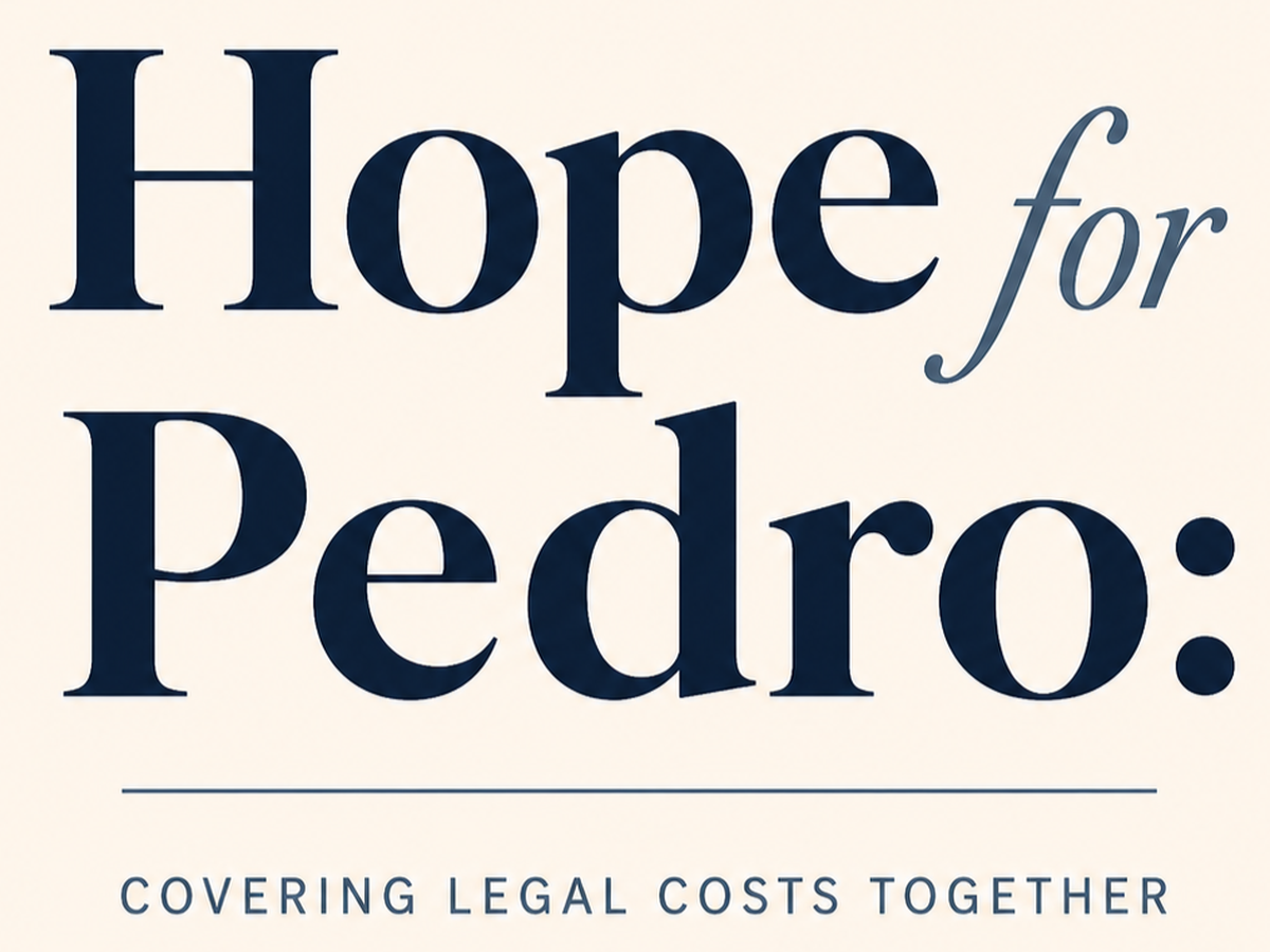 Hope for Pedro: Covering Legal Costs Together campaign photo, 1 of 3