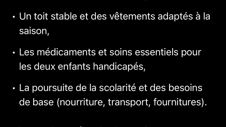Soutien urgent à quatre orphelins — dont deux enfants handic campaign photo, 1 of 3
