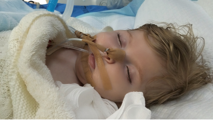 The child Basmalah Fighting an illness SMA type 1 campaign photo, 1 of 6