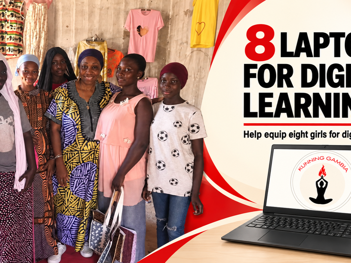Fundraiser by Courtney Sharpe : Help Kunning Gambia Buy 8 Training Laptops