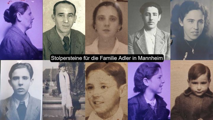 Kampagnen-Foto für Stolpersteine für die Familie Adler in Mannheim, 1 von 3