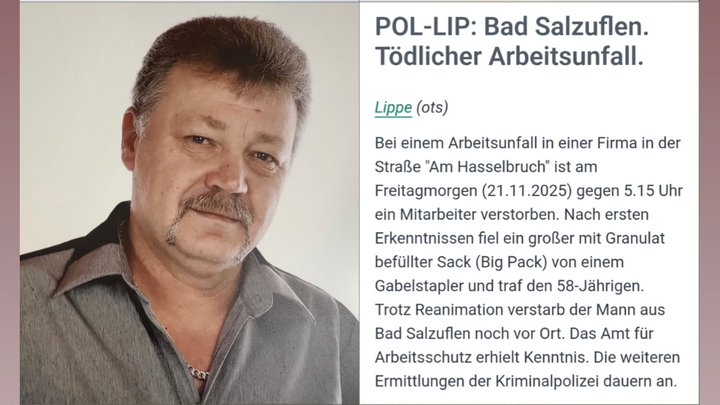 Jakob Ginter - tödlicher Arbeitsunfall campaign photo, 1 of 3