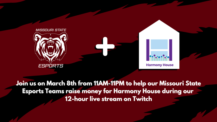missouri state esports logo and harmony house logo