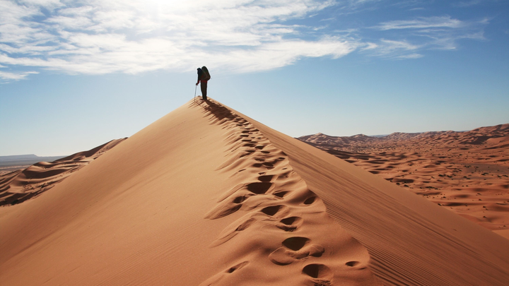 Sahara marathon for Bowel Cancer campaign photo, 1 of 3