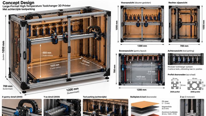 Can We Build a 1-Metre Toolchanger 3D Printer? campaign photo, 1 of 4