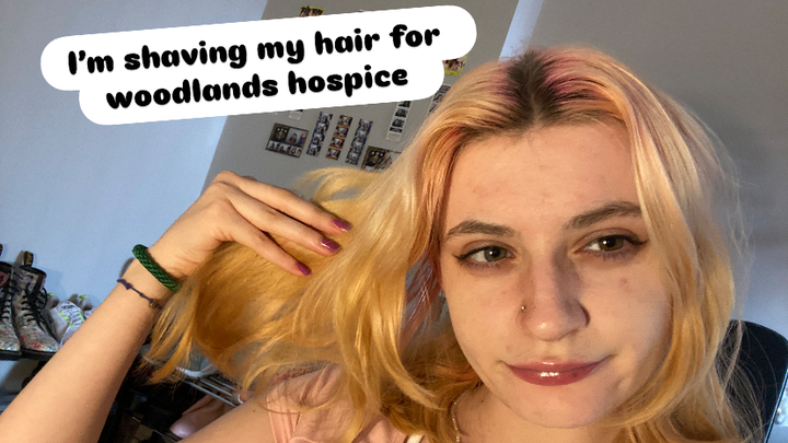 Shaving my hair to raise money for woodlands hospice campaign photo, 1 of 3