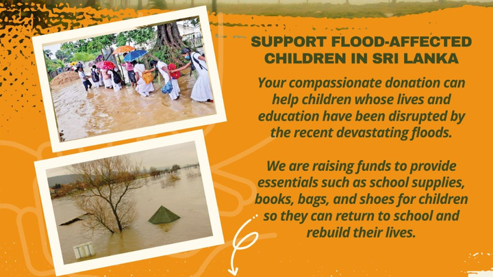 SUPPORT FLOOD-AFFECTED CHILDREN IN SRI LANKA campaign photo, 1 of 3