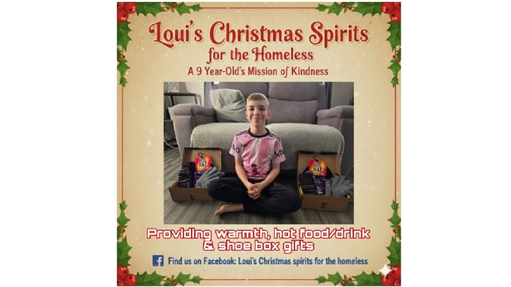 Loui's Christmas spirits for the homeless campaign photo, 1 of 6