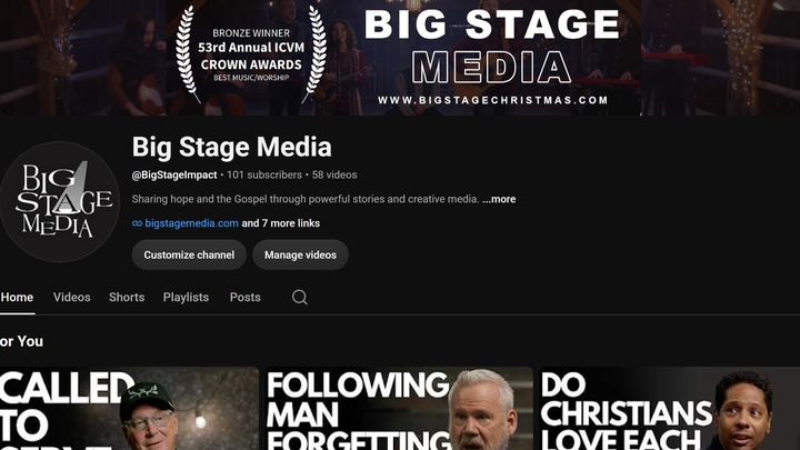 Big Stage Media: Christian Media, Creative Arts, Outreach campaign photo, 1 of 7
