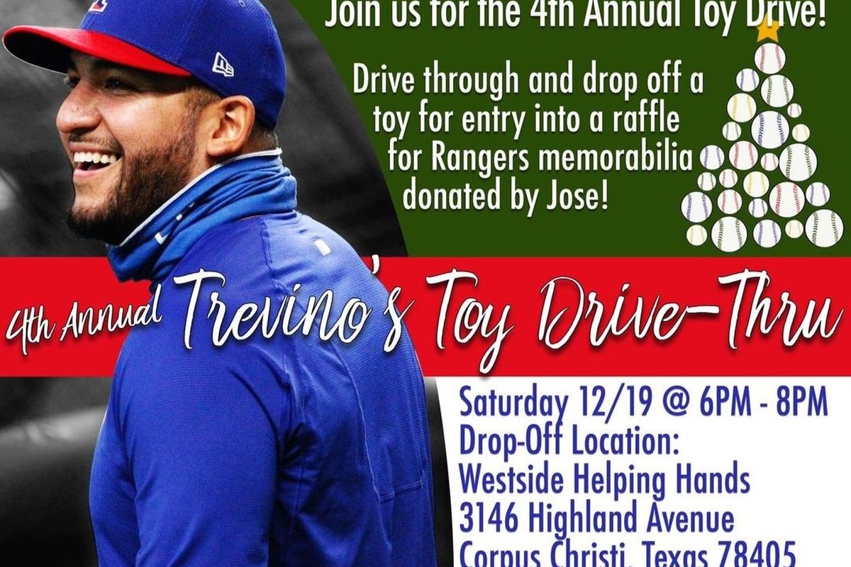 Jose Trevino continuing to give back with annual Toy Drive