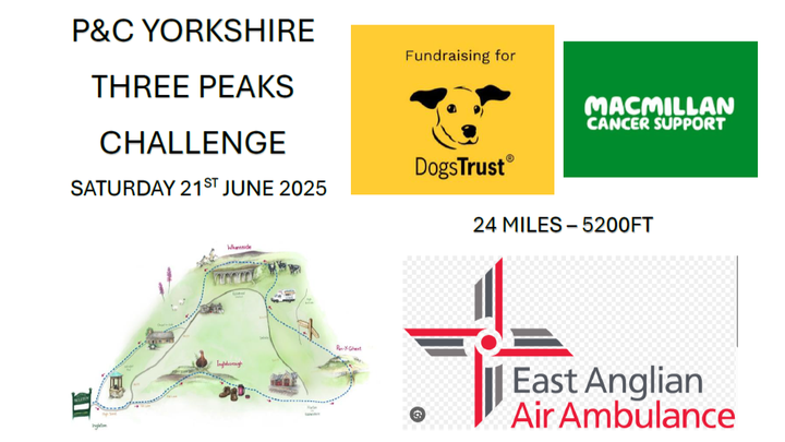 P&C YORKSHIRE THREE PEAKS CHALLENGE campaign photo, 1 of 3