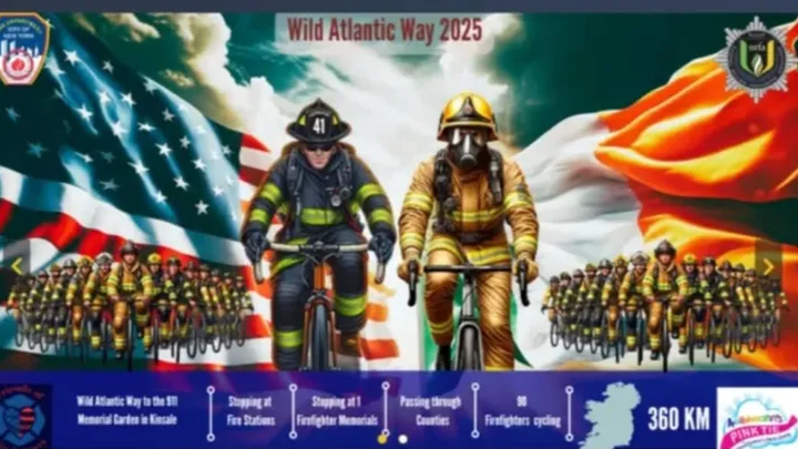 Aoibheann's Pink Tie Firefighters Cycle 2025 campaign photo, 1 of 2