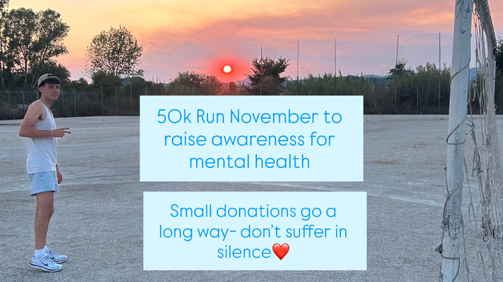 50K Run November-Mental Health Awareness Month campaign photo, 1 of 3