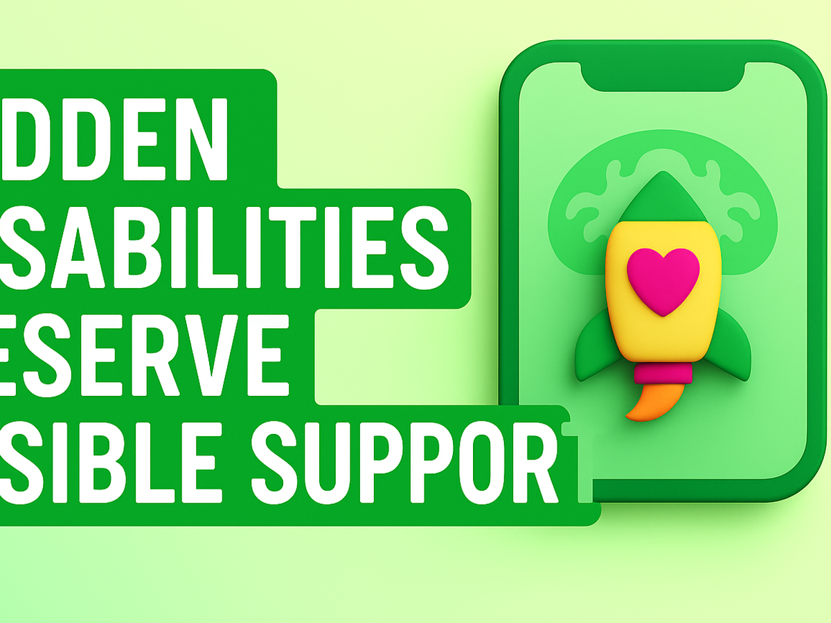 Hidden Disabilities Deserve Visible Support campaign photo, 1 of 3