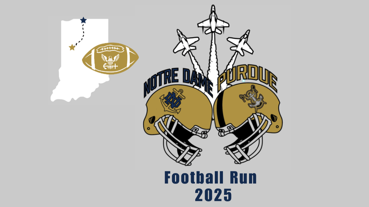 Purdue to Notre Dame NROTC Football Run 2025 campaign photo, 1 of 3