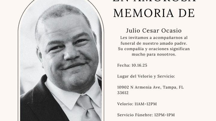 In Memory of Julio Cesar Ocasio Gonzalez campaign photo, 1 of 4