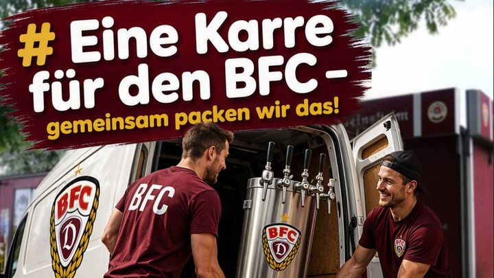 # Eine Karre für den BFC – gemeinsam packen wir das!