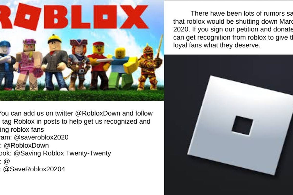 is roblox shutting down in 2020