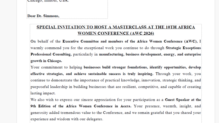 Help Send One Woman to Accra campaign photo, 1 of 3