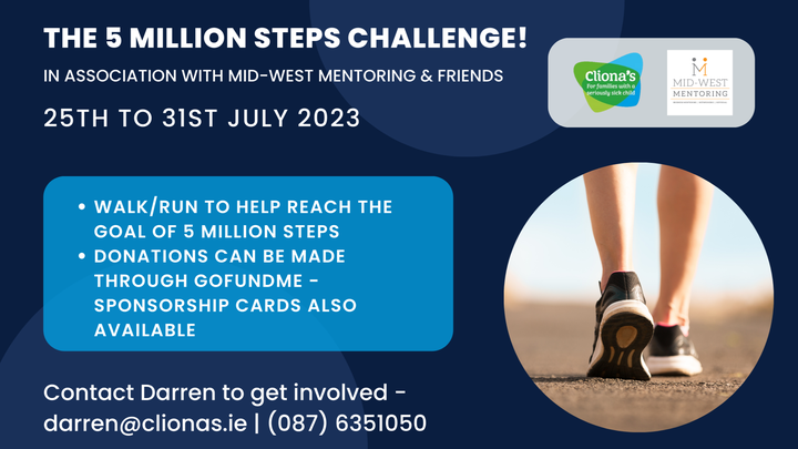 The 5 Million Steps Challenge in aid of Cliona's campaign photo, 1 of 3