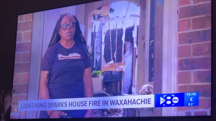 North Texas Home Lost to Lightning Strike campaign photo, 1 of 8