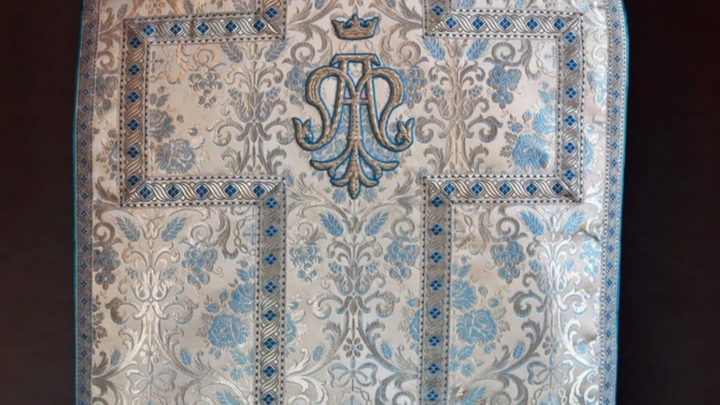 Marian Roman Chasuble campaign photo, 1 of 6