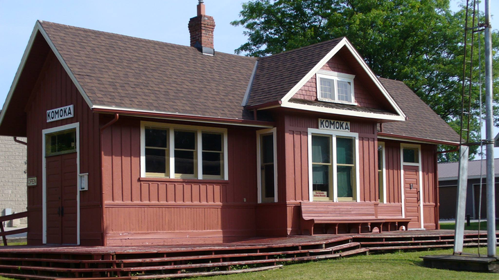 Projects: boxcar; repatriation of Komoka RR sheds; walkways campaign photo, 1 of 4