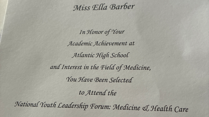 Help Ella Attend the National Youth Leadership Forum campaign photo, 1 of 6