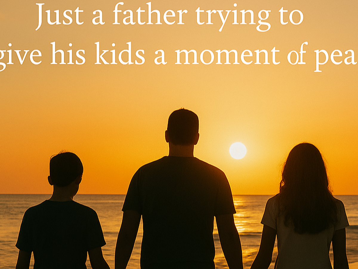 A DAD'S QUIET PLEA FOR A MUCH-NEEDED FAMILY BREAK campaign photo, 1 of 5