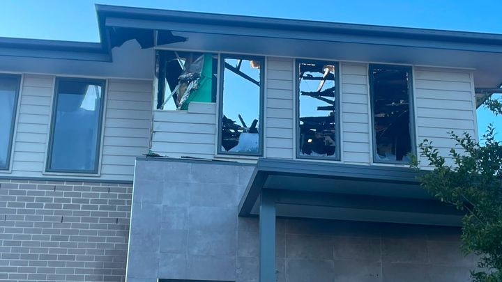 House destroyed in fire, emergency situation, support needed